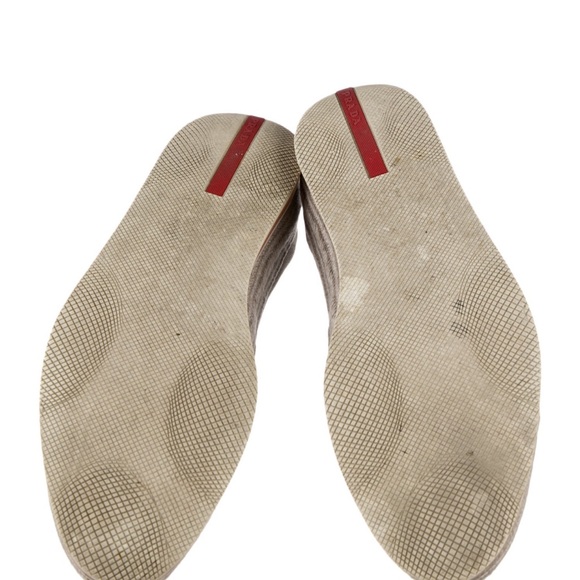PRADA | Suede Slip On Espadrille Sneakers - Picture 5 of 9